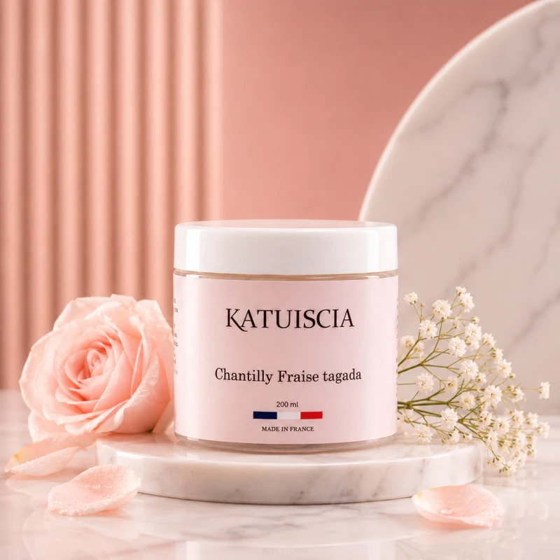 Soin d'exception Chantilly Karité Fraise Tagada - Cosmétique Botanique KATUISCIA